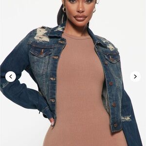 Distressed Denim Jacket